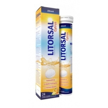 Zdrovit Litorsal Cytrus, 24 tabletki musujące