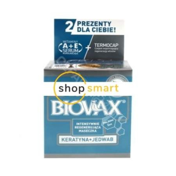 Biovax intensywnie regenerująca maseczka do włosów keratyna + jedwab 250 ml