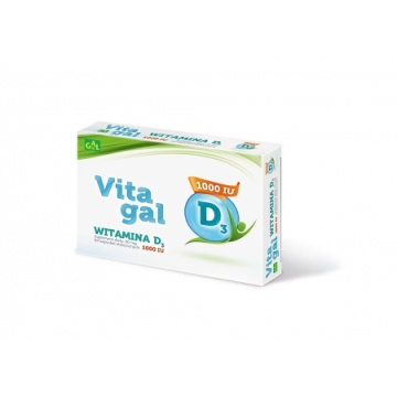 GAL Vitagal witamina D3 1000 IU  60 kapsułek
