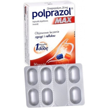 Polprazol MAX 20 mg  14 kapsułek dojelitowych
