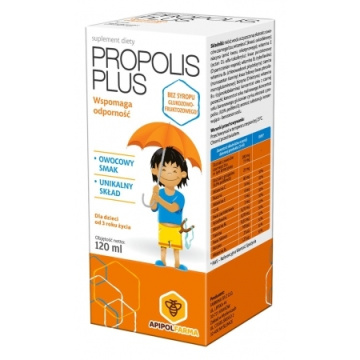 Propolis Plus syrop dla dzieci od 3 roku życia 120 ml