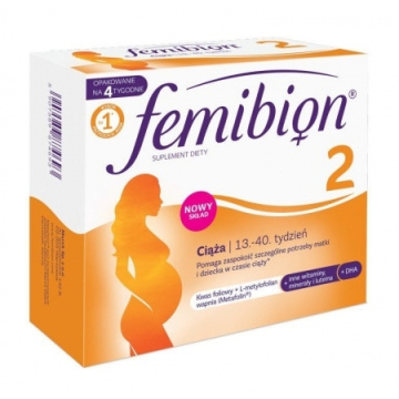 Femibion 2 Ciąża 13-40 tydzień, 28 tabletek + 28 kapsułek