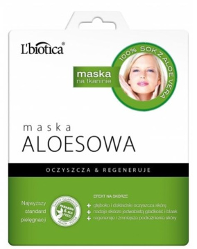 L'biotica maska na tkaninie aloesowa 23 ml