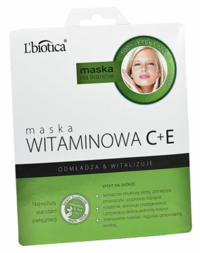 L'biotica maska witaminowa C+E na tkaninie 23 ml