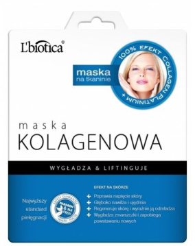 L'biotica maska na tkaninie  kolagenowa 23 ml
