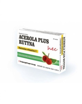 Acerola plus rutyna HEC, 50 tabletek