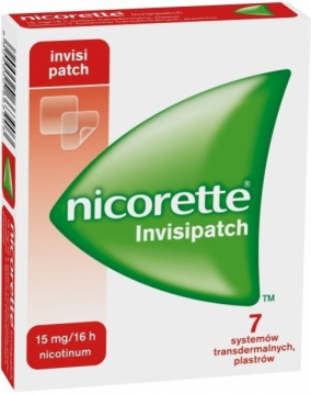 Nicorette invisipatch plastry 15 mg/16 h x 7 szt