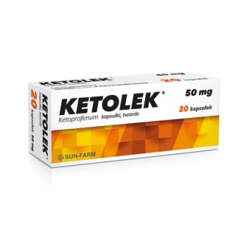 Ketolek 50 mg 20 kapsułek