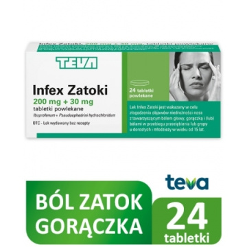 Infex Zatoki 24 tabletek powlekanych