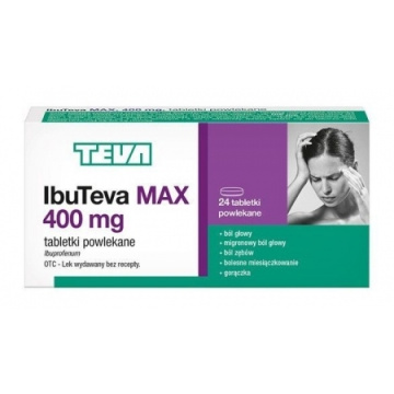 IbuTeva Max 400 mg, 24 tabletki