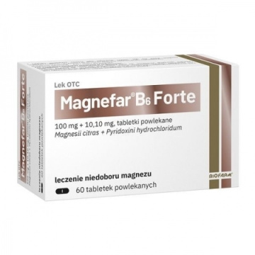 Magnefar B6 Forte 60 tabletek