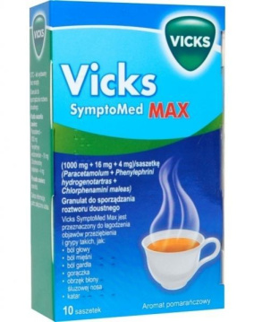 Vicks AntiGrip Max na objawy grypy i przeziębienia, 10 saszetek