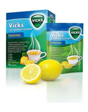 Vicks AntiGrip Complex 10 saszetek do sporządzenia roztworu o smaku cytrynowym