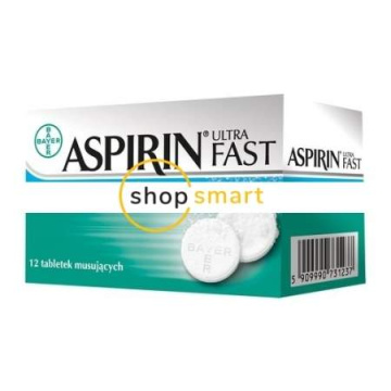 Aspirin BAYER Ultra Fast 12 tabletek musujących