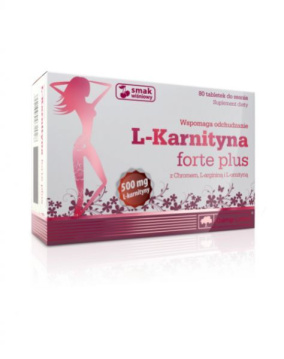 L-Karnityna Forte Plus (smak wiśniowy) 500 mg 80 tabl.