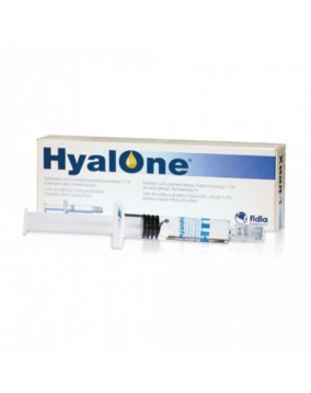 HyalOne 60 mg/4 ml, iniekcje dostawowe, 1 ampułko-strzykawka