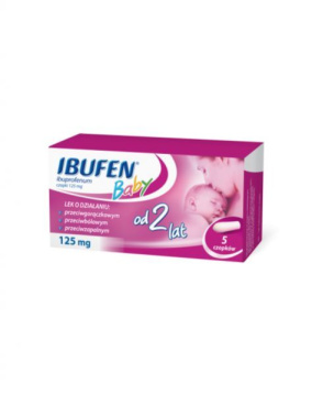 Ibufen Baby 125 mg 5 czopków.