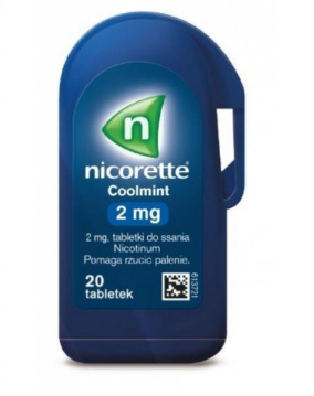 Nicorette Coolmint 2 mg, 20 tabletek