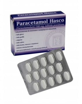 Paracetamol Hasco 500 mg, 30 tabletek