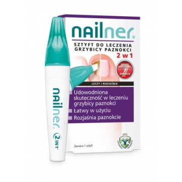 Nailner 2 w 1 Sztyft do leczenia grzybicy paznokci, 4 ml
