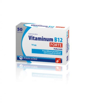 Vitaminum B12 Forte 10mcg, 50 tabletek