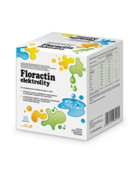Floractin elektrolity (smak pomarańczowy) 20 saszetek