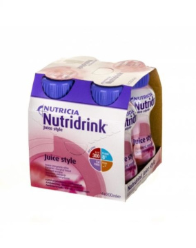 Nutridrink Juice Style (smak truskawkowy) 4 x 200 ml