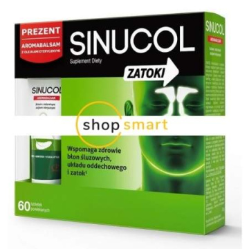 Sinucol Zatoki, 60 tabletek + Aromabalsam 20 g w PREZENCIE!