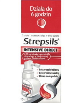 Strepsils Intensive Direct aerozol 15 ml