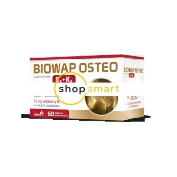 Biowap Osteo D3 + K2, 60 tabletek