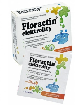 Floractin elektrolity (smak pomarańczowy) 5 saszetek