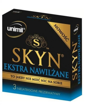 UNIMIL SKYN Prezerwatywy ekstra nawilżane 3 szt.