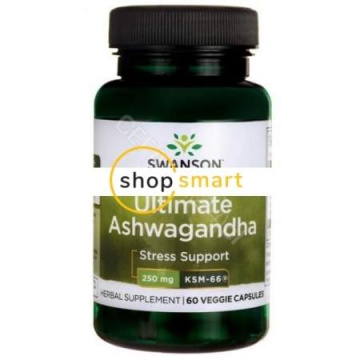 Swanson Ashwagandha KSM-66 250 mg x 60+A196:A250 kaps