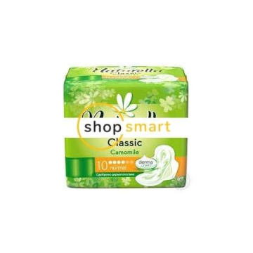 NATURELLA CLASSIC NORMAL CHAMOMILE Podpaski ze skrzydełkami 10 szt.