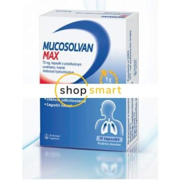 Mucosolvan Max 75 mg , 10 kapsułek