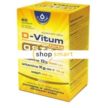 D-Vitum forte OSTEO (smak cytrynowy) 30 tabletek do ssania