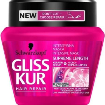 Schwarzkopf Gliss Kur Supreme Length Maska do włosów zniszczonych 300ml