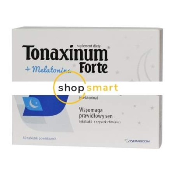 Tonaxinum + Melatonina forte na noc 60 tabletek powlekanych