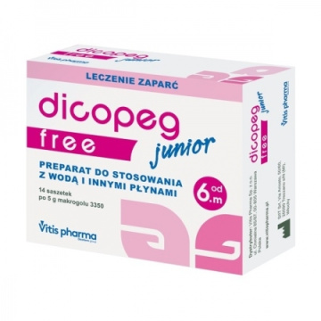 Dicopeg Junior free 14 saszetki z proszkiem do rozpuszczania