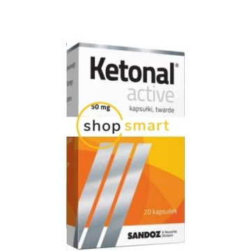Ketonal Active 50 mg 20 kapsułek twardych