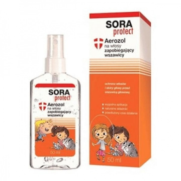 SORA PROTECT aerozol na włosy zapobiegający wszawicy 50 ml