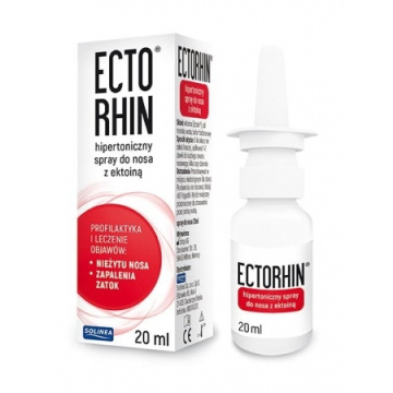 Ectorhin hipertoniczny spray do nosa z ektoiną  od 1. miesiąca życia 20 ml