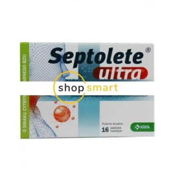 Septolete Ultra (smak cytryna i czarny bez) 16 pastylek do ssania