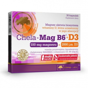 OLIMP Chela-Mag B6 + D3 30 kapsułek