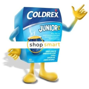 Coldrex Junior C 10 saszetek z proszkiem do sporządzenia roztworu