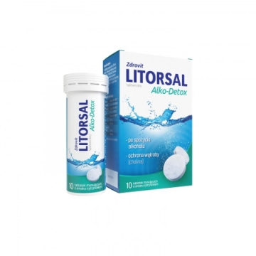 ZDROVIT Litorsal Alko-Detox (smak cytrynowy) 10 tabletek musujących