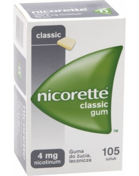 Nicorette Classic Gum 4 mg 105 szt.