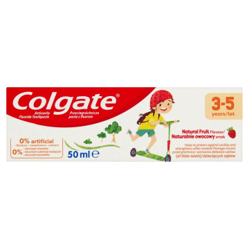 Colgate Pasta do zębów dla dzieci Naturalnie owocowy smak (3-5 lat)  50ml
