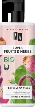 AA Super Fruits & Herbs Balsam do ciała odżywczo-pobudzający Opuncja i Amarantus  500ml