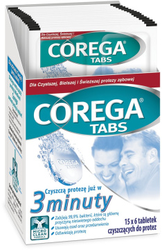 GSK Corega Tabs tabletki 3-minuty blister 6 tabletek